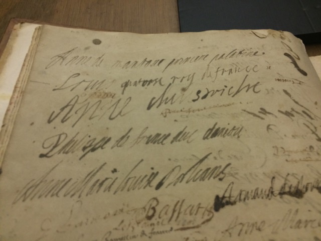 Louis XIV's signature when he was but 20 years old